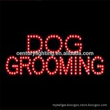wholesale china factory price DOG GROOMING animated led sign